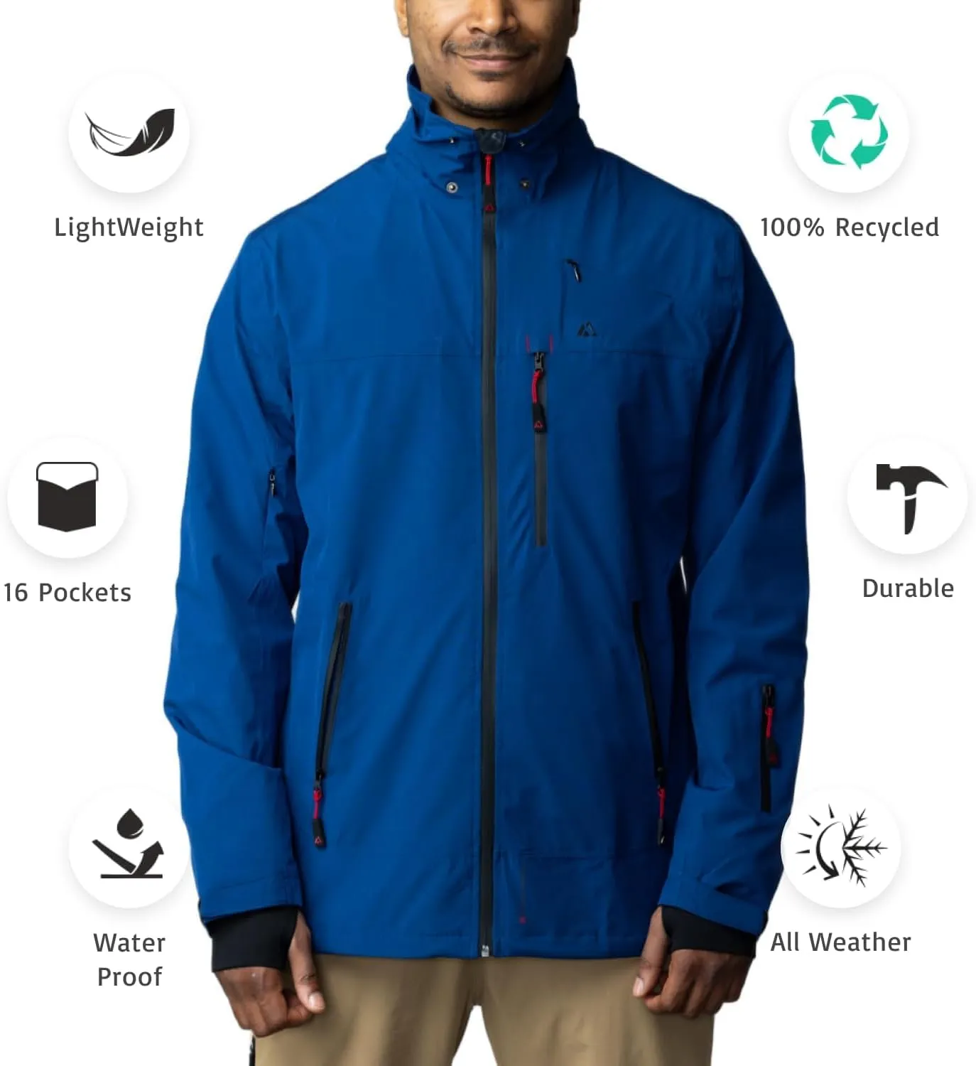 Insulated, Hooded, Waterproof and windproof Coat for Travelling, Hiking, Trekking Apricoat Adventure 2.0 prepare revitalize electron Warm Winter Jacket 