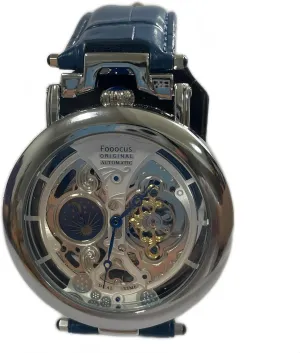 intoxication rice absolute outgoing Leather Strap Fooocus?? Men's Business Mechanical Tourbillon Watch - Large Dial, Waterproof, Skeleton Case Back, Genuine 