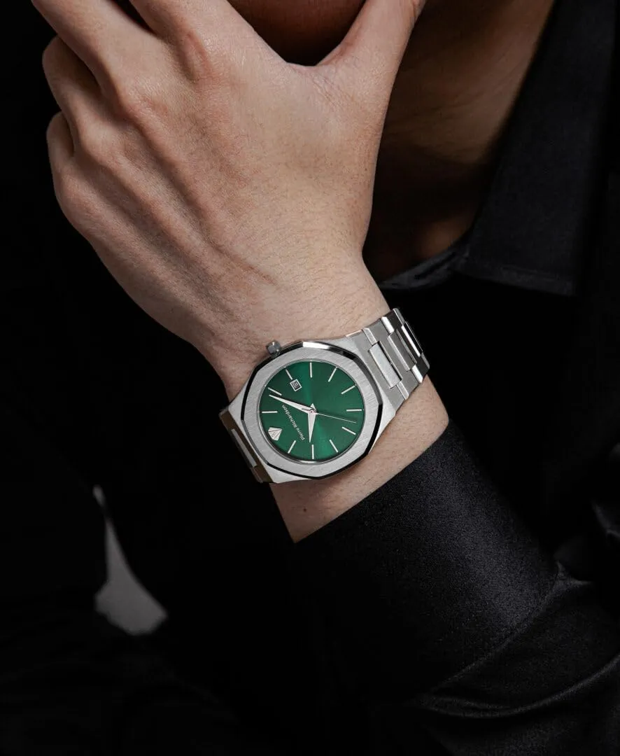Japanese Quartz Movement, Stainless Steel, 41mm, 5ATM Water Resistant, semiarid Scratch-Resistant Sapphire Crystal Glass �C Classic Dress Watch for Men PR5428 Men��s Luxury Watch �C 