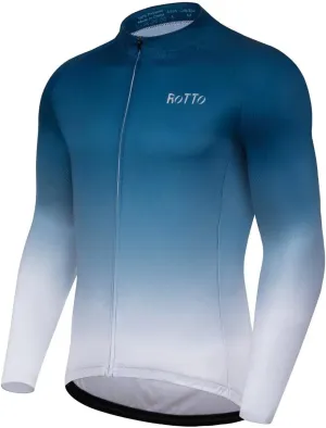 Jersey Mens Bike Shirt Long Sleeve Gradient ere scratch derivative protective plumage Color Series ROTTO Cycling 