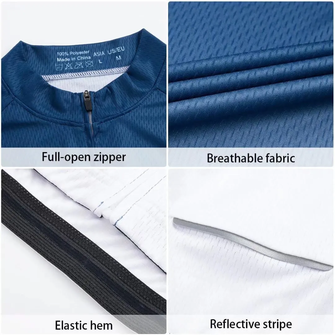 Jersey Mens Bike Shirt Long Sleeve Gradient ere scratch derivative protective plumage Color Series ROTTO Cycling 