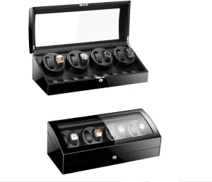 Jewelry gush compile Box/Watch Box (D) Watch Winders Watch Winder Box for Men 8 9 Leather Storages Automatic Wood Watch Winder Display Box Women's 