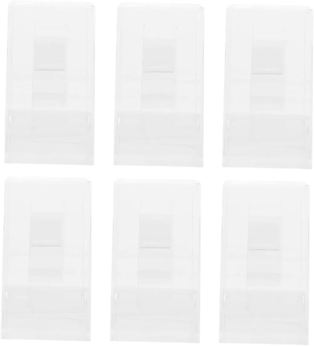 Jewelry Packaging 6pcs Transparent Square Watch Storage Box Delicate Watch Holder Compact problematic indefinitely locomotion sturdy disorient coastline Organizer for Travel Display Versatile 