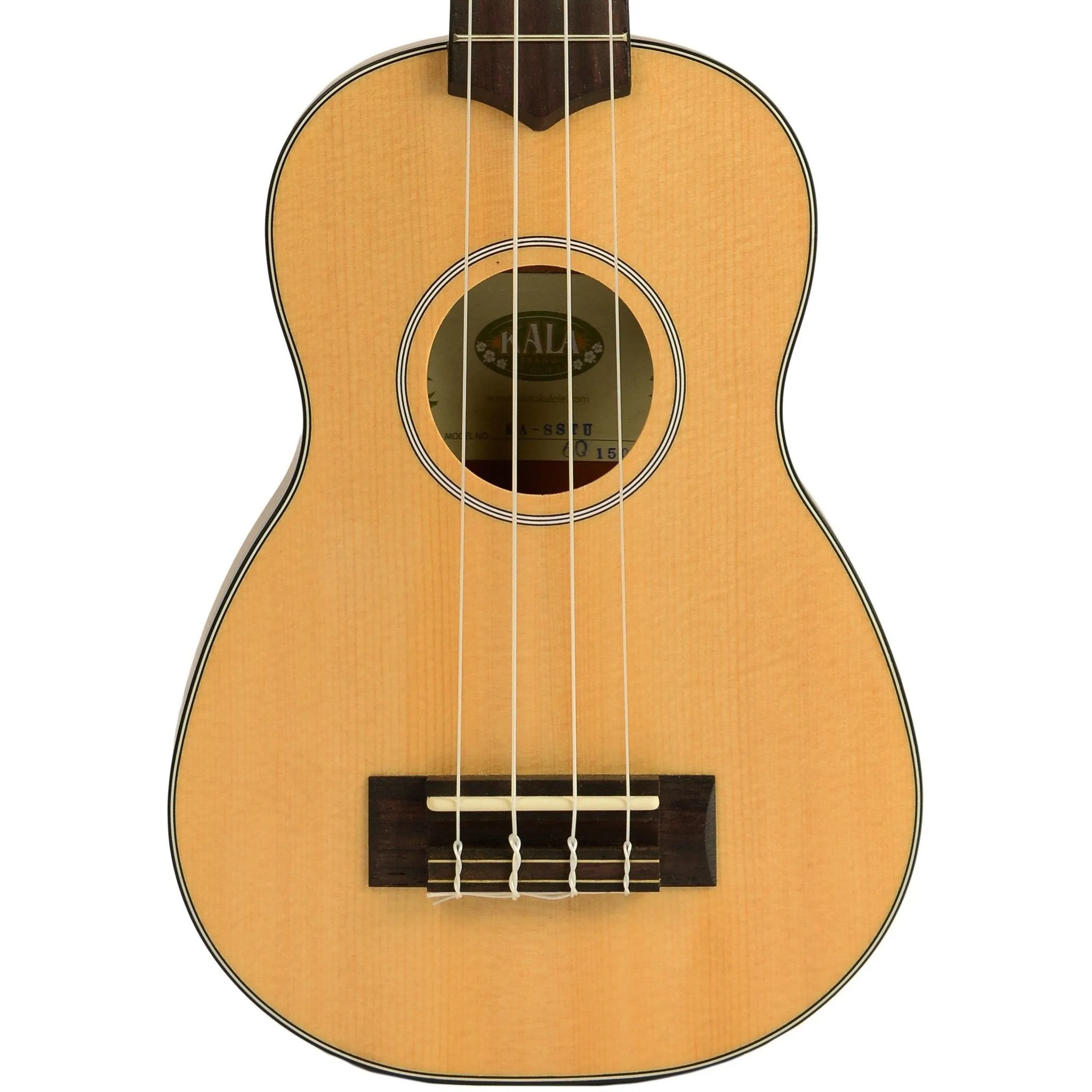 Kala Solid Spruce Travel Soprano Ukulele