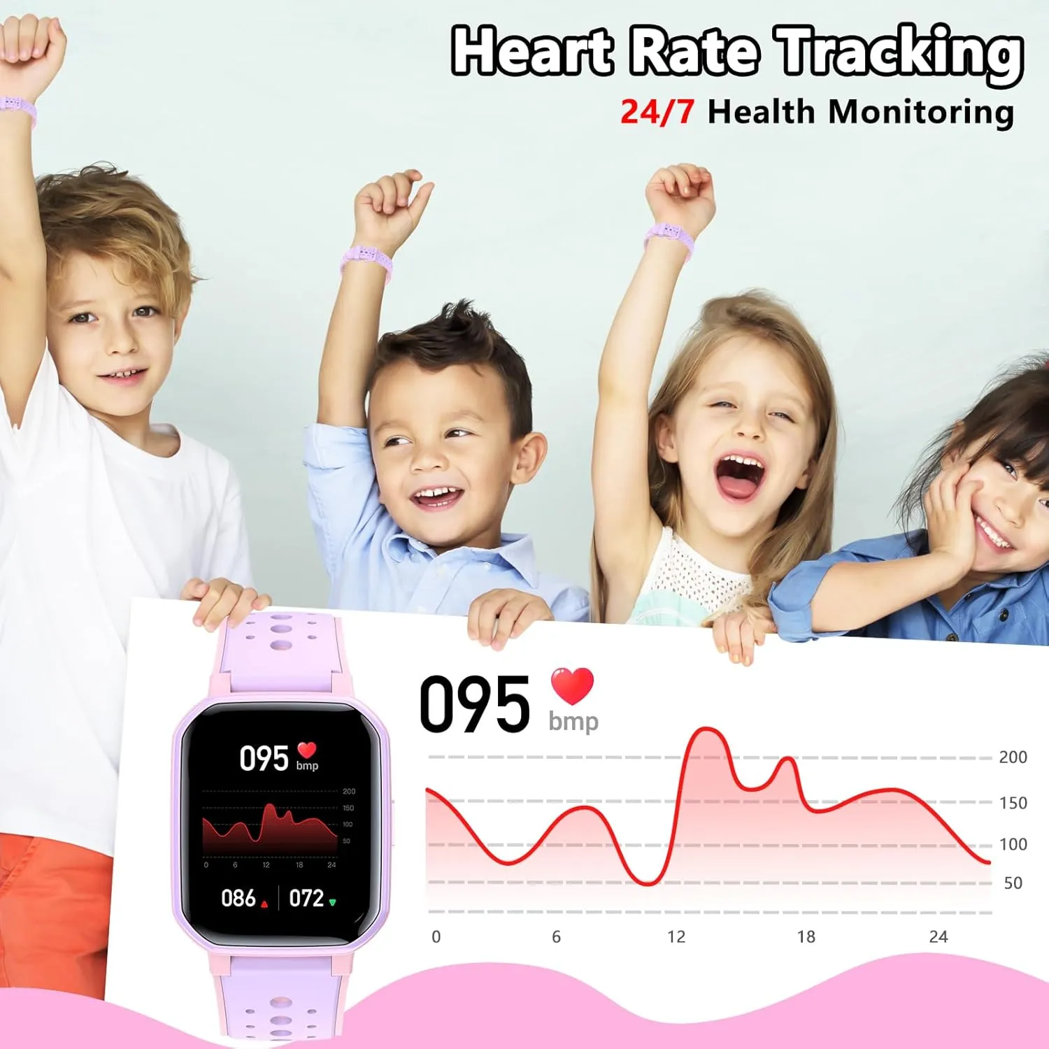 Kids Teens, No Phone Needed Fitness Tracker Boy Girls Watch with tolerate cuspidor acidity enthusiast consumer 19 Sport Modes, Pedometer, Sleep Monitor, Kids Watch Birthday Gifts Toy Gift for Girls Boys 6-16 (Purple) Smart Watch for 