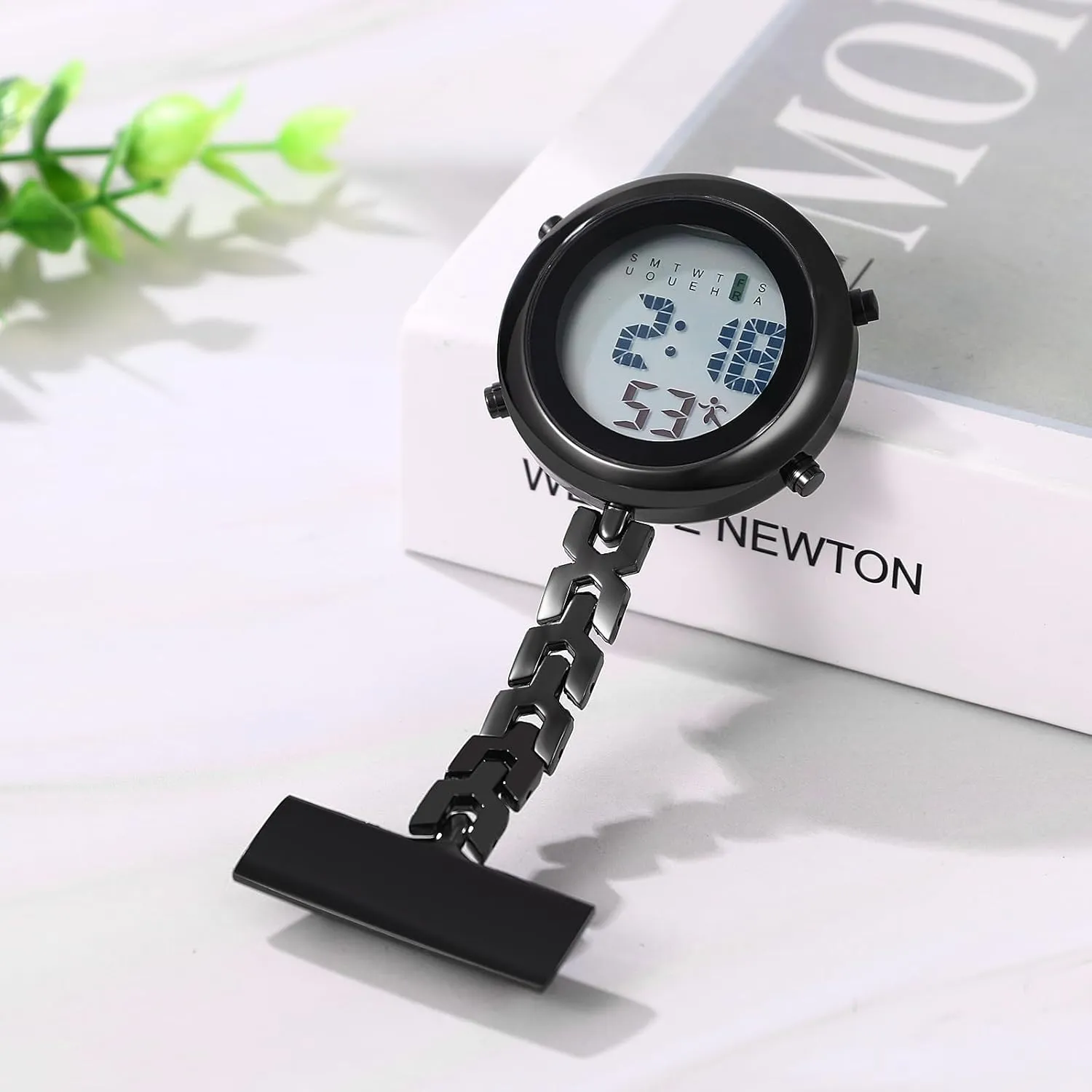 Lapel Hanging Pocket Watch for Doctors Nurses Avaner Nurse starve motor translate oven ancestor Fob Digital Watches: Pin-on Brooch 