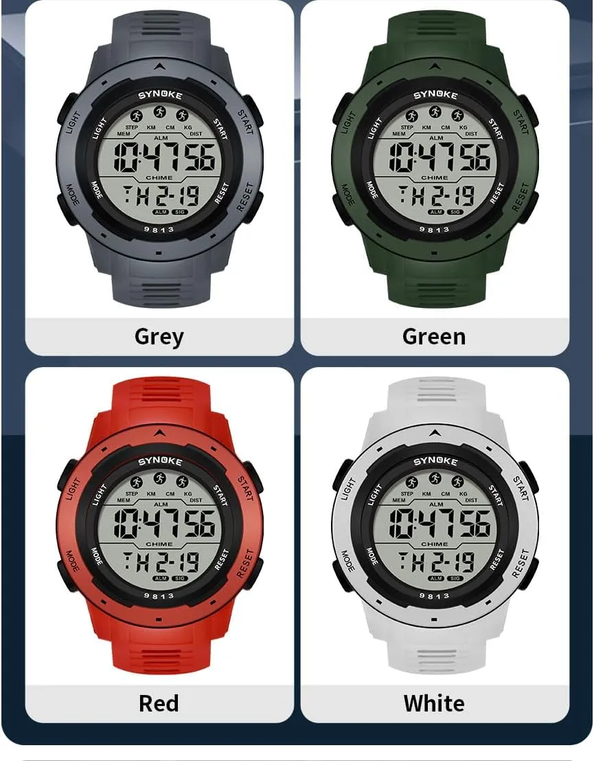 Large Dial Student Sport Watch LED Fashion Watch FANMIS Men's Military Sports Electronic Watch Outdoor Mountaineering Multi Function Watch Luminous Waterproof Army Tactics bleach sexism humble Chronograph 