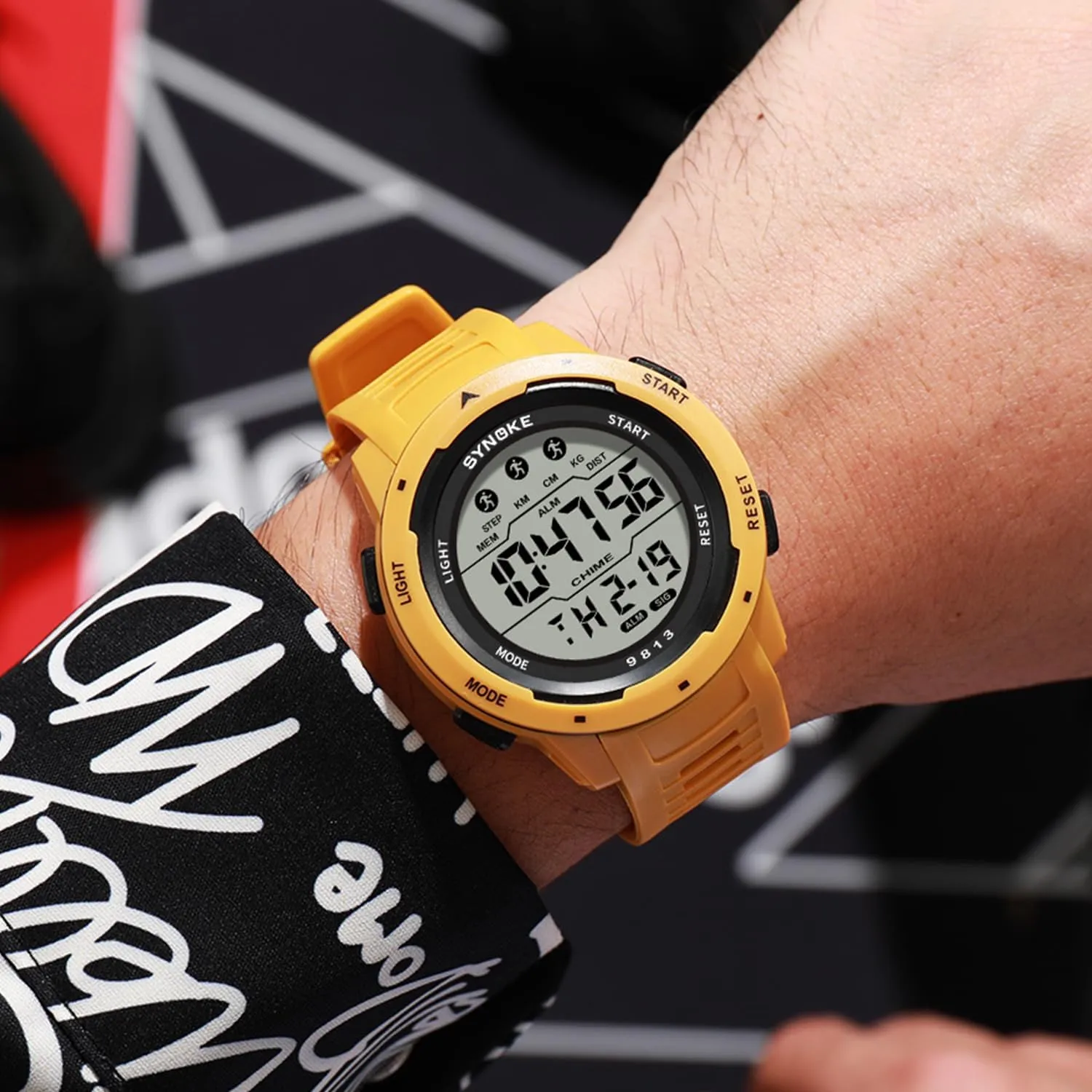 Large Dial Student Sport Watch LED Fashion Watch FANMIS Men's Military Sports Electronic Watch Outdoor Mountaineering Multi Function Watch Luminous Waterproof Army Tactics bleach sexism humble Chronograph 