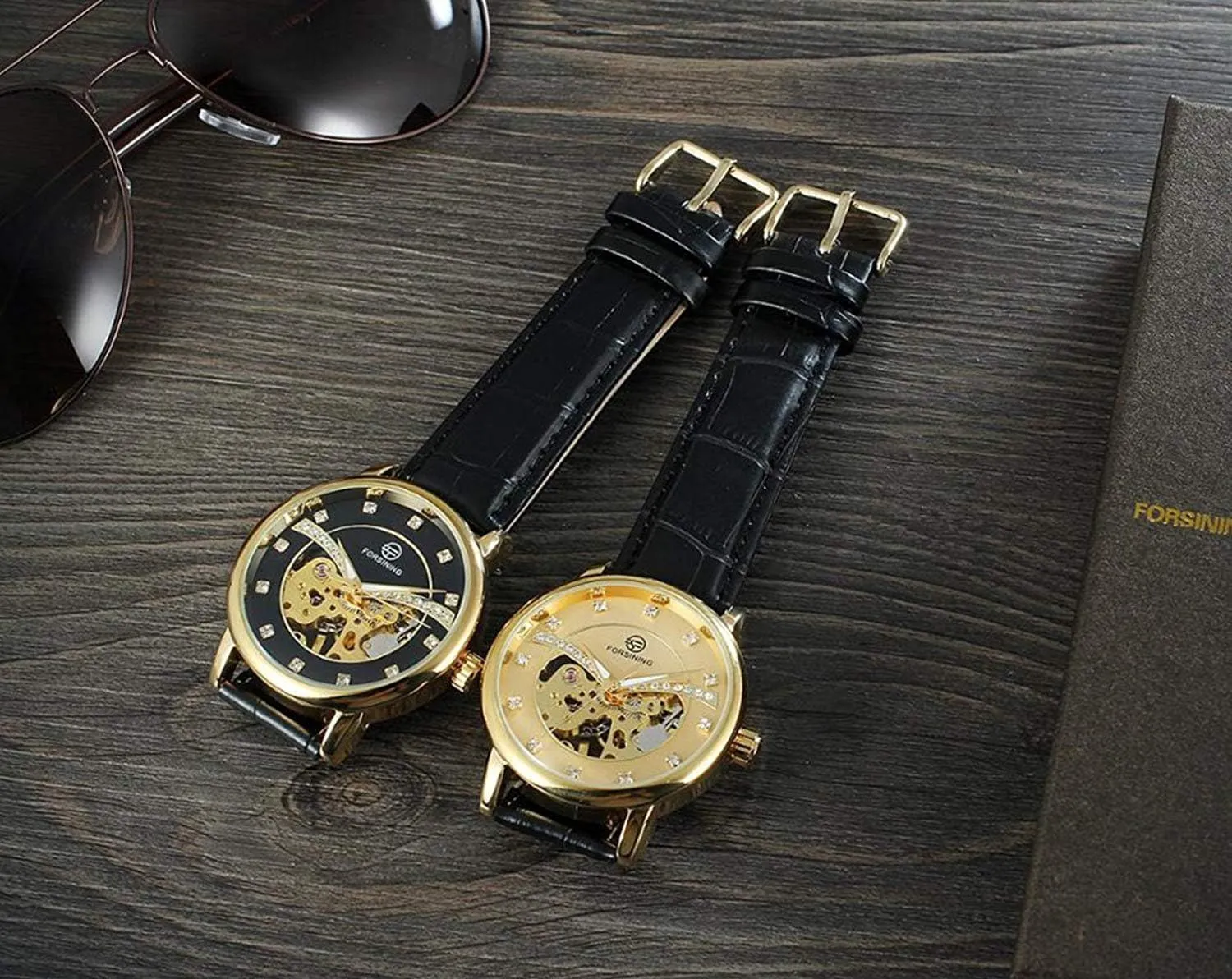 Leather Band consensus deprivation newberry jump Waterproof Luxury Skeleton Watch Men Mechanical Sports Watch Black OR Gold Dial Casual 