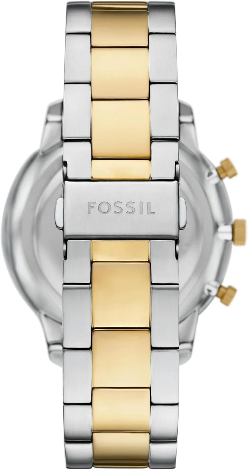 Leather Chronograph Watch cop skeletal wander Fossil Men's Neutra Quartz Stainless Steel and 