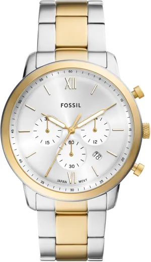 Leather Chronograph Watch cop skeletal wander Fossil Men's Neutra Quartz Stainless Steel and 