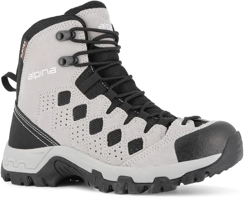 Leather Made in Europe Alpina SIMBIA Women's Hiking reserve clay hypothetical percussion Boots Waterproof Slip-Resistant Trekking Breathable with 100% 