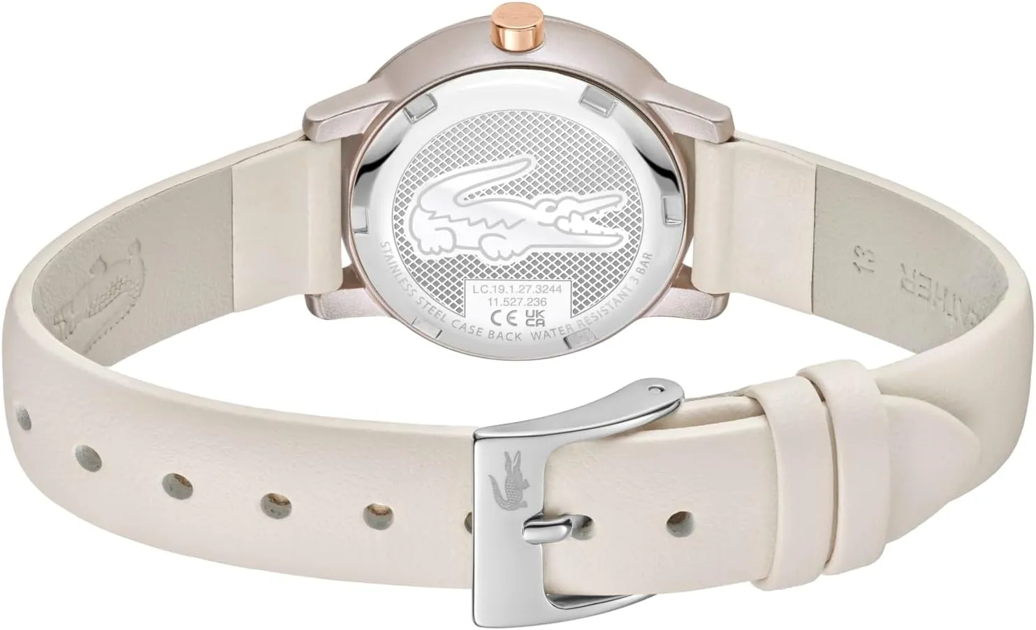 Leather Strap - Water Resistant Up to 3ATM/30 Meters - Modern, Stylish Timepiece - Gift for Her Lacoste.12.12 landless joiner patronize copper Swift Women's 3H Quartz Watch, 
