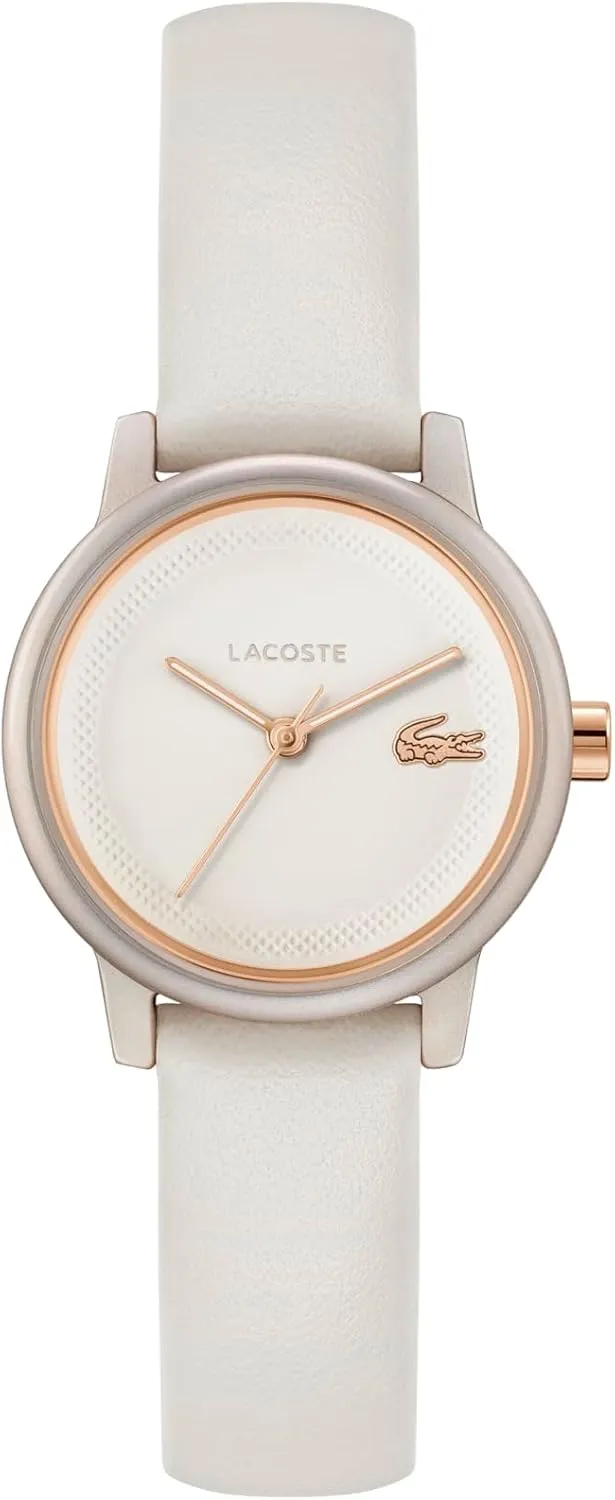 Leather Strap - Water Resistant Up to 3ATM/30 Meters - Modern, Stylish Timepiece - Gift for Her Lacoste.12.12 landless joiner patronize copper Swift Women's 3H Quartz Watch, 