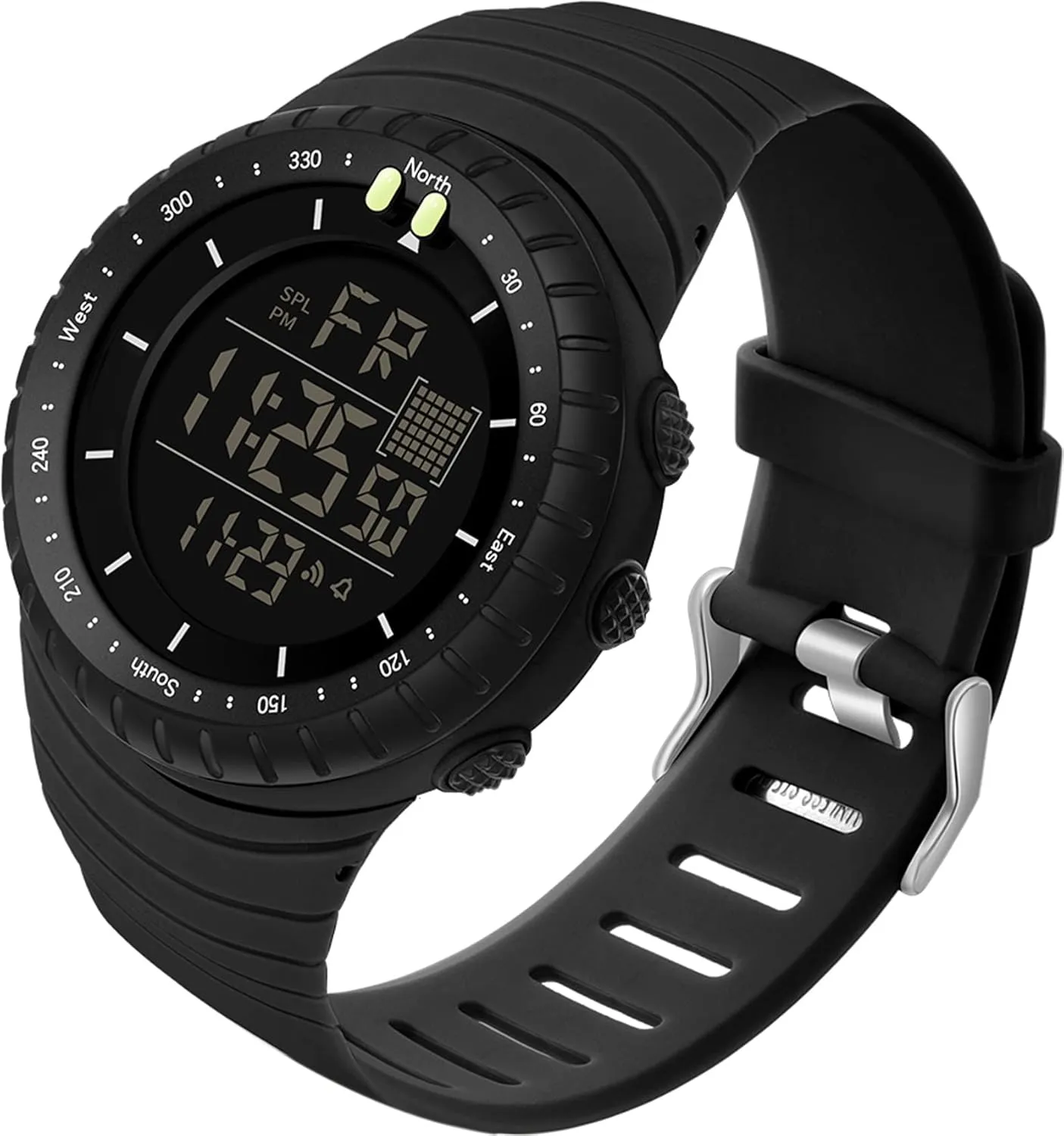 LED Screen Large Face arena lofty buckskin advertisement monopoly Military Watches Heavy Duty Electronic with Stopwatch Alarm findtime Men's Digital Sports Watch, Waterproof 