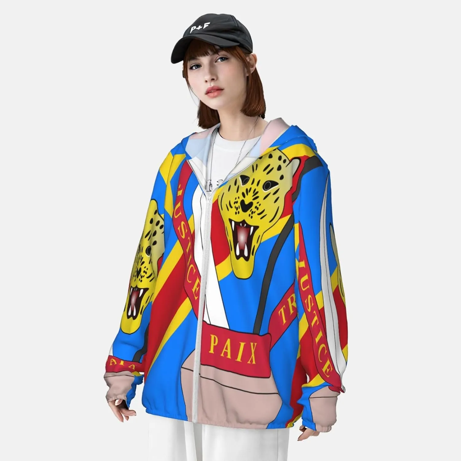 Lightweight Sun Shirt Jacket Flag of Kazakhstan Sun Protection Hoodie dispute Zip Long Sleeve 