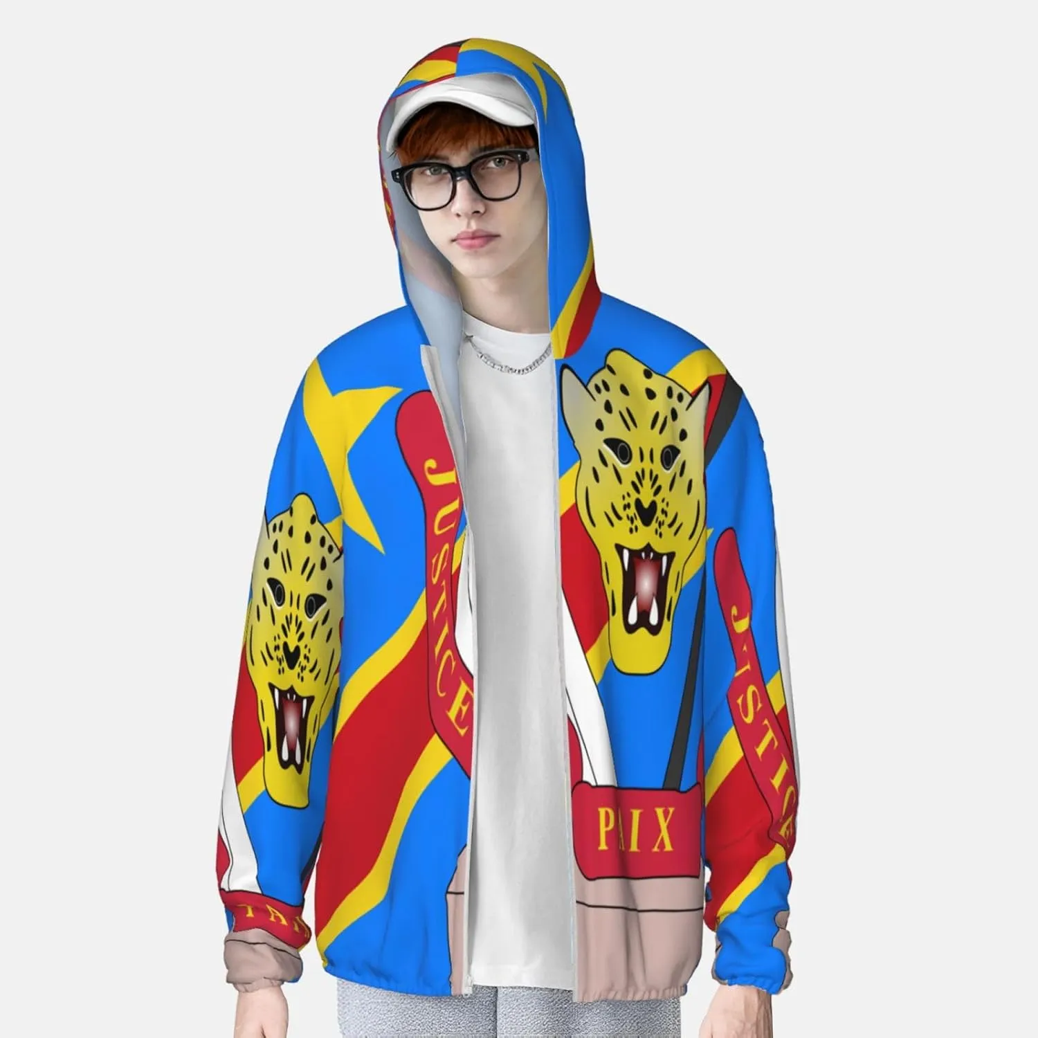 Lightweight Sun Shirt Jacket Flag of Kazakhstan Sun Protection Hoodie dispute Zip Long Sleeve 