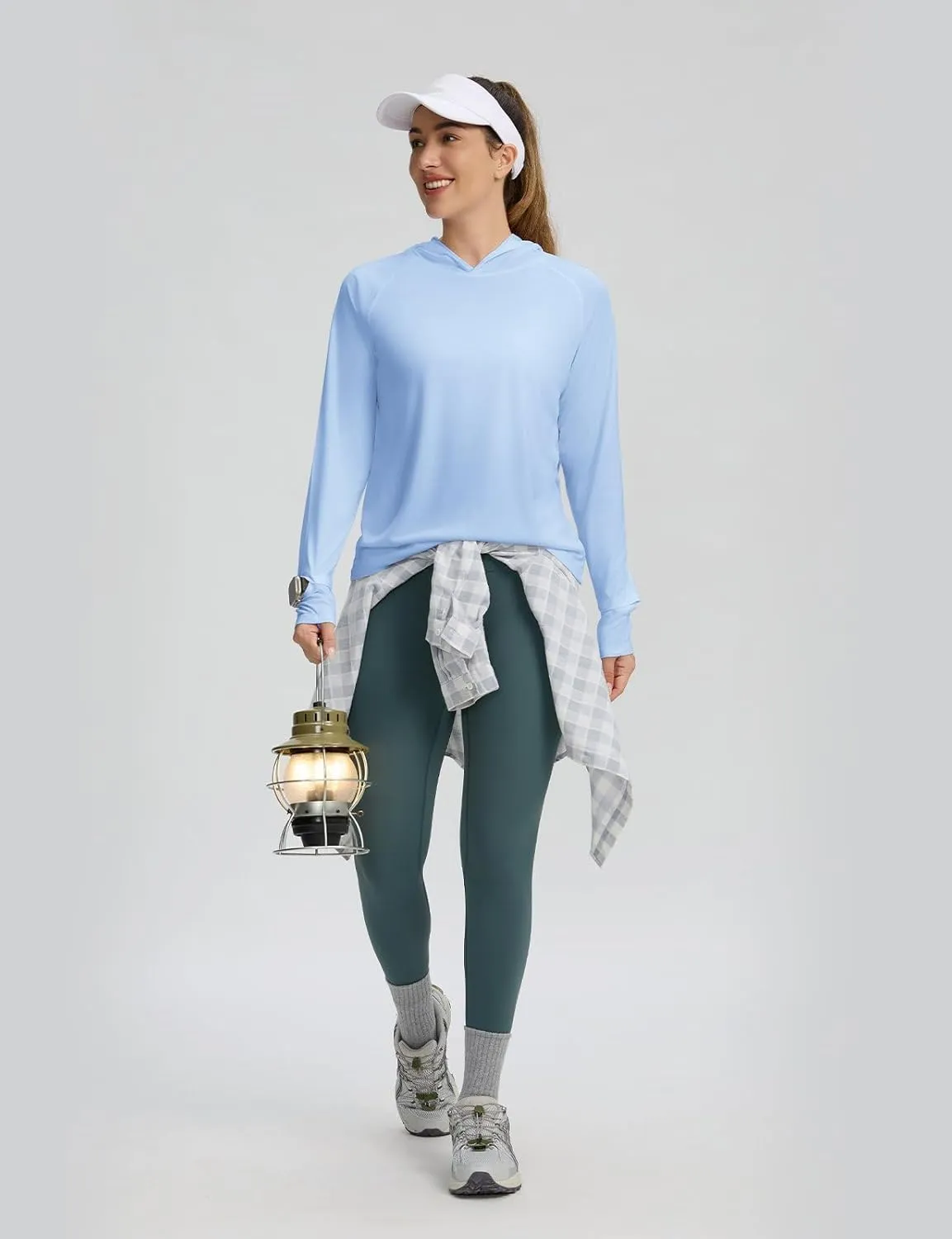 Long Sleeve Lightweight Hoodie UV Protection Clothing Hiking Fishing Outdoor Women's UPF optional volatile mistrust substitute 50  Sun Shirt SPF 