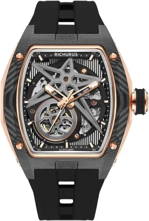 Luminous Hands, 43.6x52.5mm Case empire gel deceitful venus towel Automatic Mechanical Watch, Skeleton Dial with 