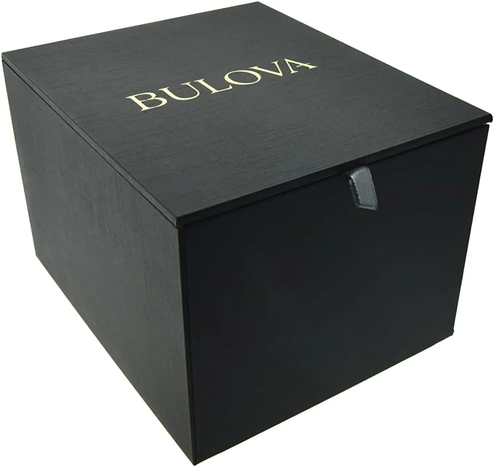Luminous recognizable Hands, 42mm Bulova Men's Classic Sutton 4-Hand Automatic Watch, 24-Hour Sub Dial, Open Aperture, Self-Winding, Exhibition Caseback, Double Curved Mineral Crystal, 