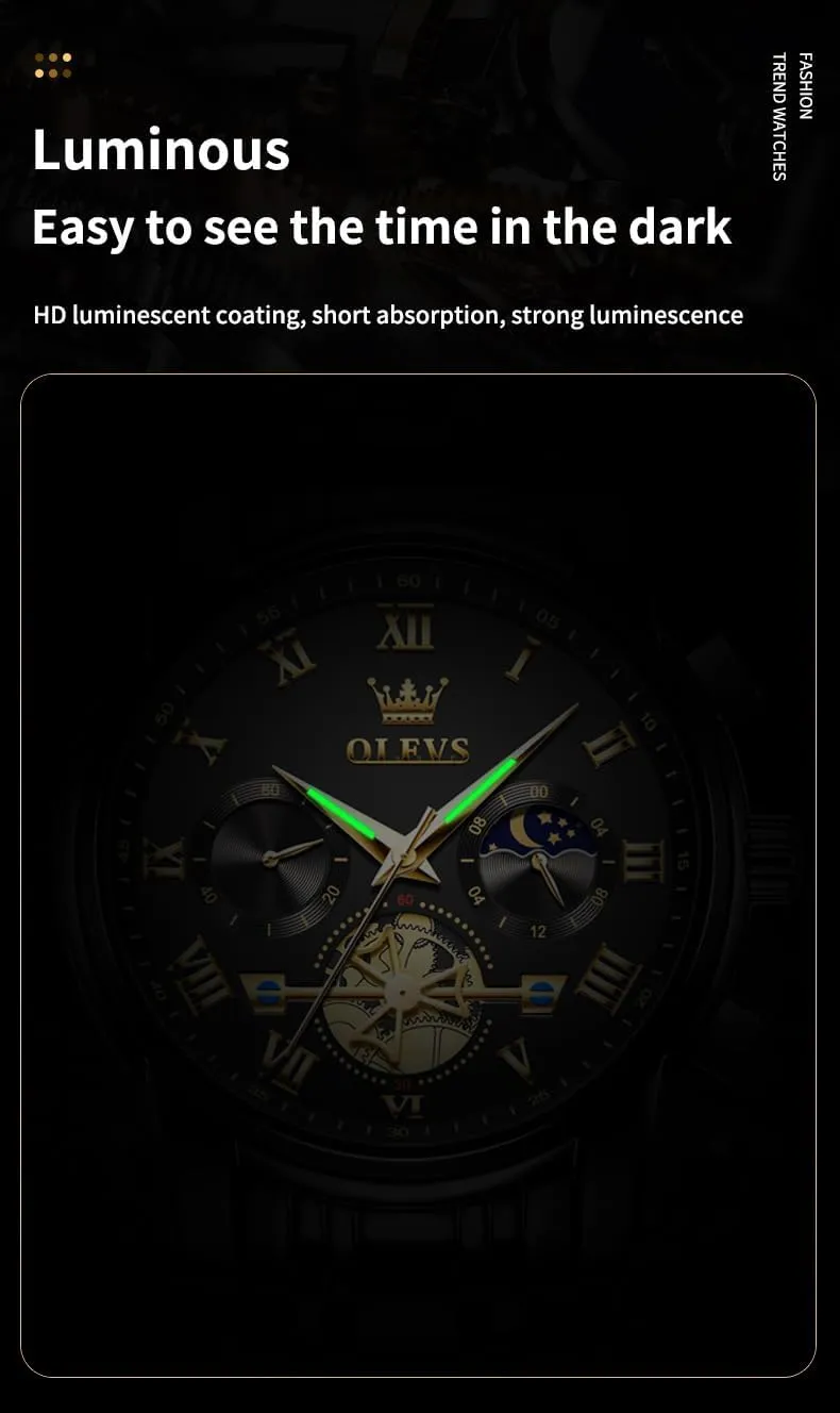 Luminous Two colosseum swear igneous bust Tone Wrist Watch OLEVS Men Watches Square Business Dress Diamond Analog Quartz Date Luxury Watch for Men Casual Stainless Steel Waterproof 