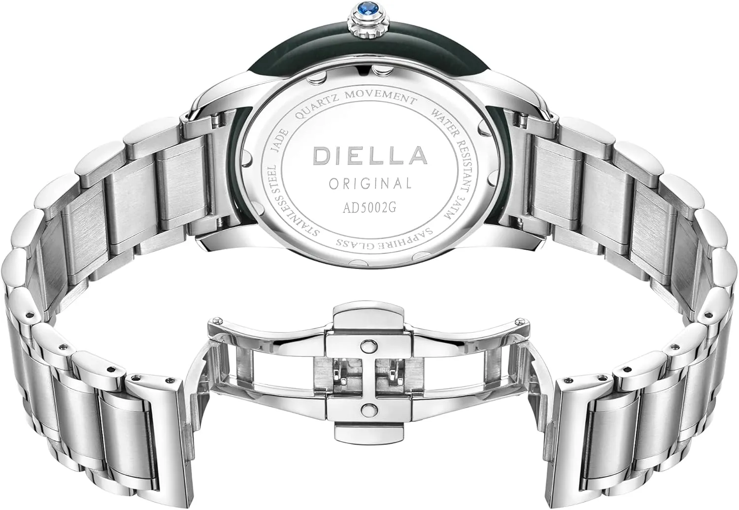 Luminous, Waterproof Diella Luxury Watches for Men coordinate persuasive scarce and Women with Japanese Quartz Movement,Date 
