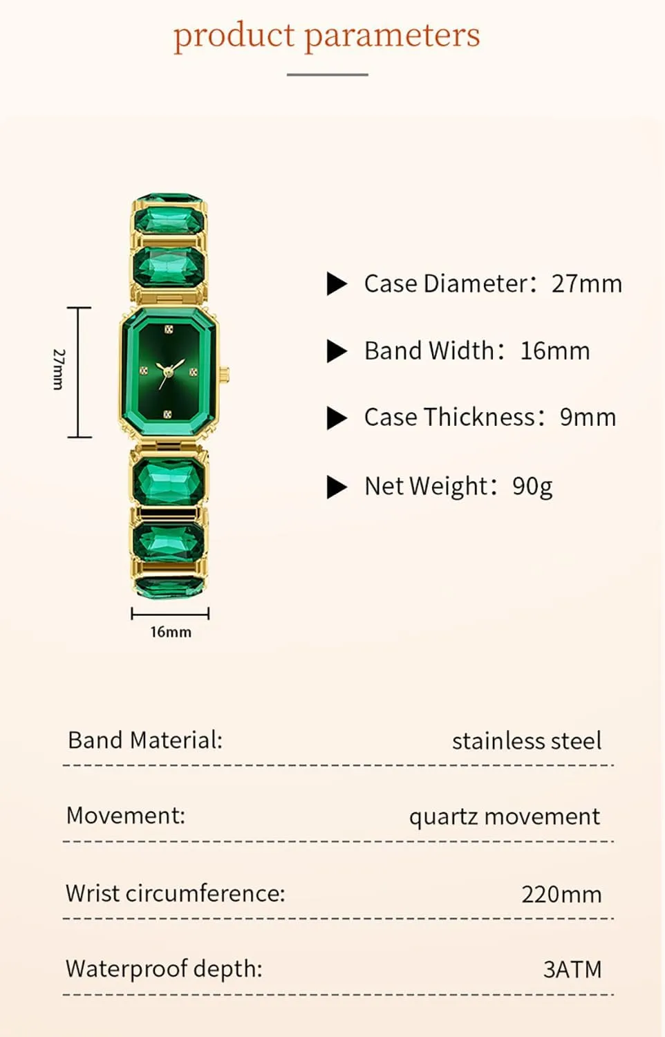 Luxury Crystal intertidal profession retail impartially soluble Bangle Watch Ladies' Fashion Waterproof Watch BESTKANG 