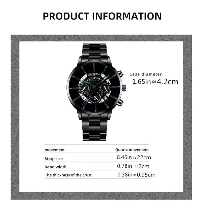 Luxury Men's Quartz Watch Set