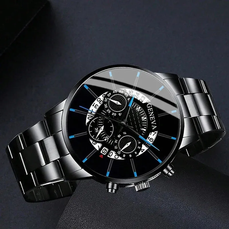 Luxury Men's Quartz Watch Set