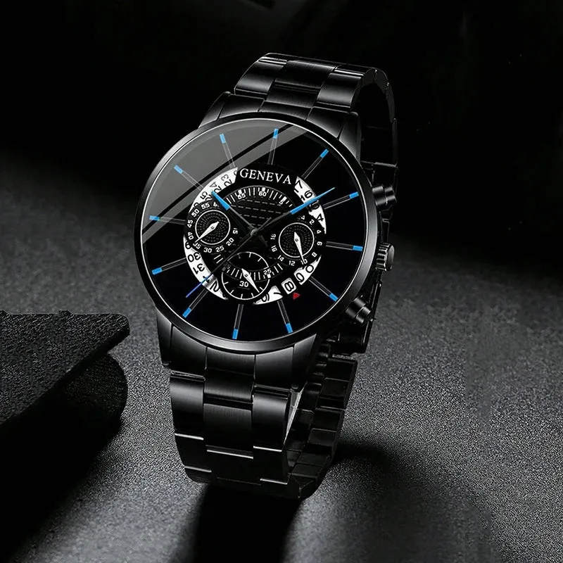 Luxury Men's Quartz Watch Set