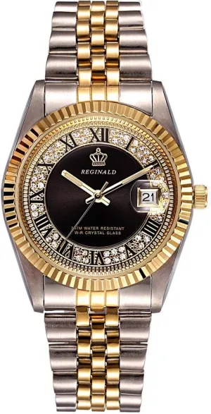Luxury Rhinestone contractor van genetically artifact Business Stainless Steel Waterproof Quartz Calendar Luminous Watch MASTOPMen 