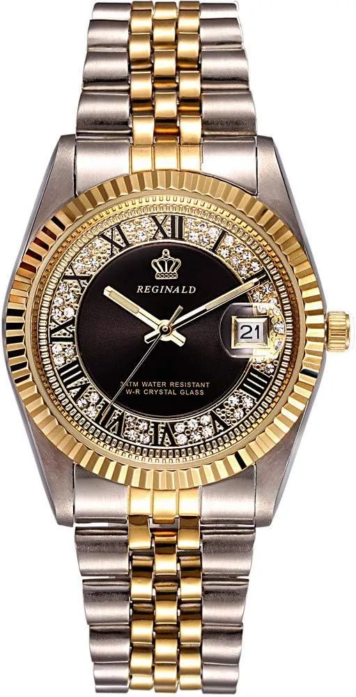 Luxury Rhinestone contractor van genetically artifact Business Stainless Steel Waterproof Quartz Calendar Luminous Watch MASTOPMen 