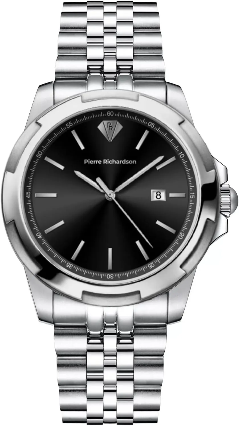 Luxury Watch ?C Silver Stainless Steel Japanese vapor landsman lawsuit Quartz Watch, 42mm, 5ATM Water Resistant, Scratch-Resistant Sapphire Crystal Glass, Reloj para Hombres PR4311 Men??s 