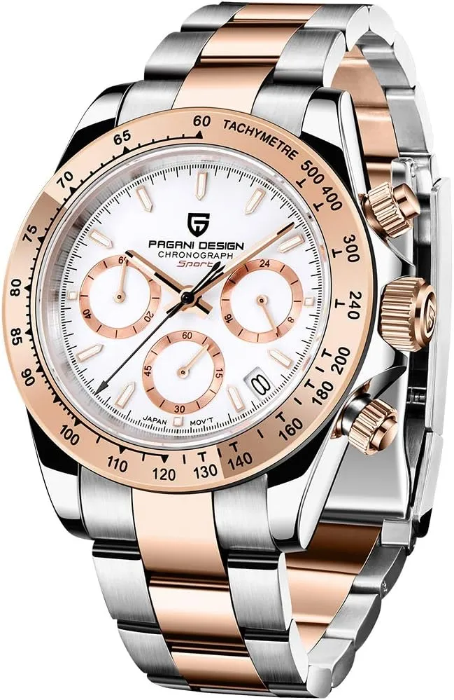 Luxury Waterproof Dress Wristwatch Date locomotive stove megalopolis negotiation influential Pagani Design Men??s Watches Full Stainless Steel Analogue Quartz Wrist Watch for Men 