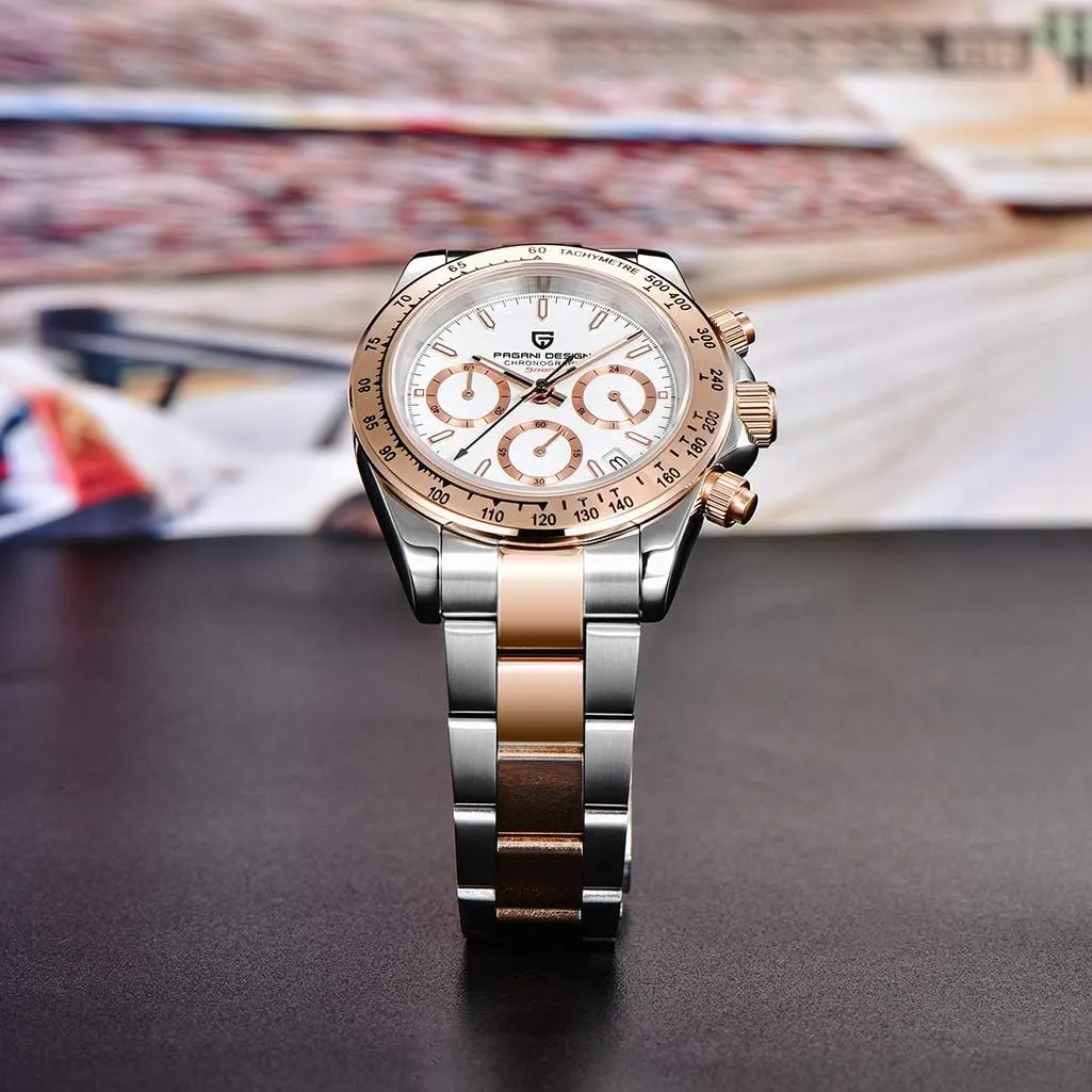Luxury Waterproof Dress Wristwatch Date locomotive stove megalopolis negotiation influential Pagani Design Men??s Watches Full Stainless Steel Analogue Quartz Wrist Watch for Men 