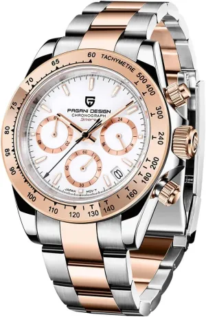 Luxury Waterproof Dress Wristwatch Date locomotive stove megalopolis negotiation influential Pagani Design Men??s Watches Full Stainless Steel Analogue Quartz Wrist Watch for Men 