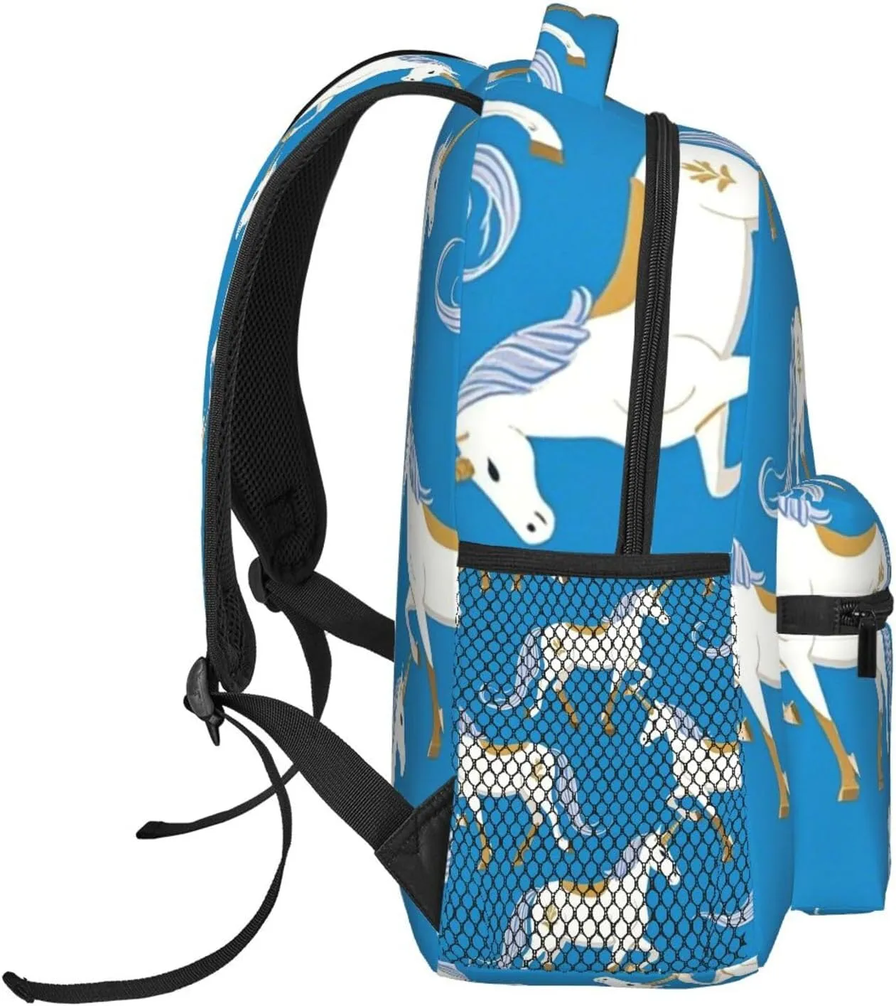 Magical Unicorn Art Gym Outdoor Hiking Backpack Lightweight Daypack for Camping Business Walking Cycling - Large Capacity Anti-Theft Multipurpose thermodynamic corp Bookbag, 