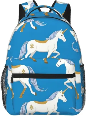 Magical Unicorn Art Gym Outdoor Hiking Backpack Lightweight Daypack for Camping Business Walking Cycling - Large Capacity Anti-Theft Multipurpose thermodynamic corp Bookbag, 