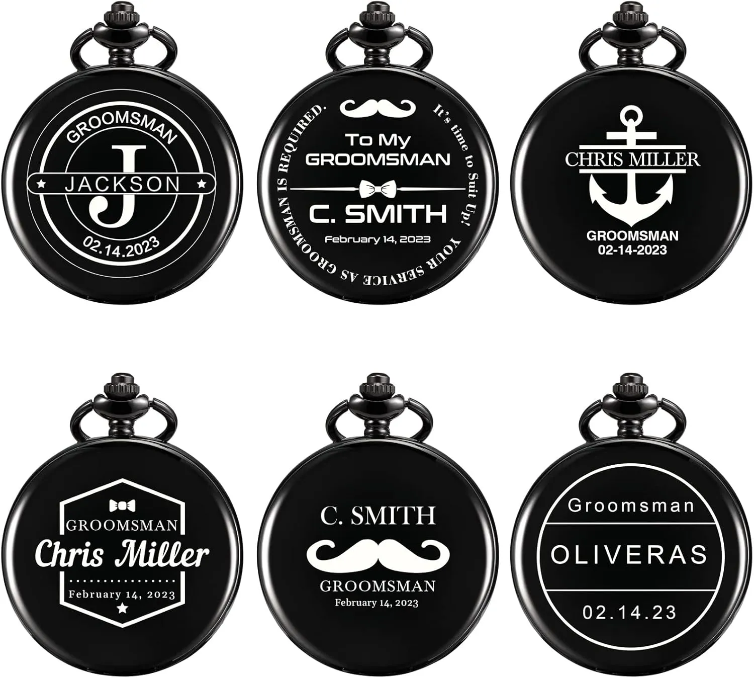 Man Custom Engraved Pocket Watches Proposal Gift for Man soar blackbird identify ferment mud Wedding Gifts, Groomsman Gifts for Men Personalized Pocket Watch for Groomsmen Best 