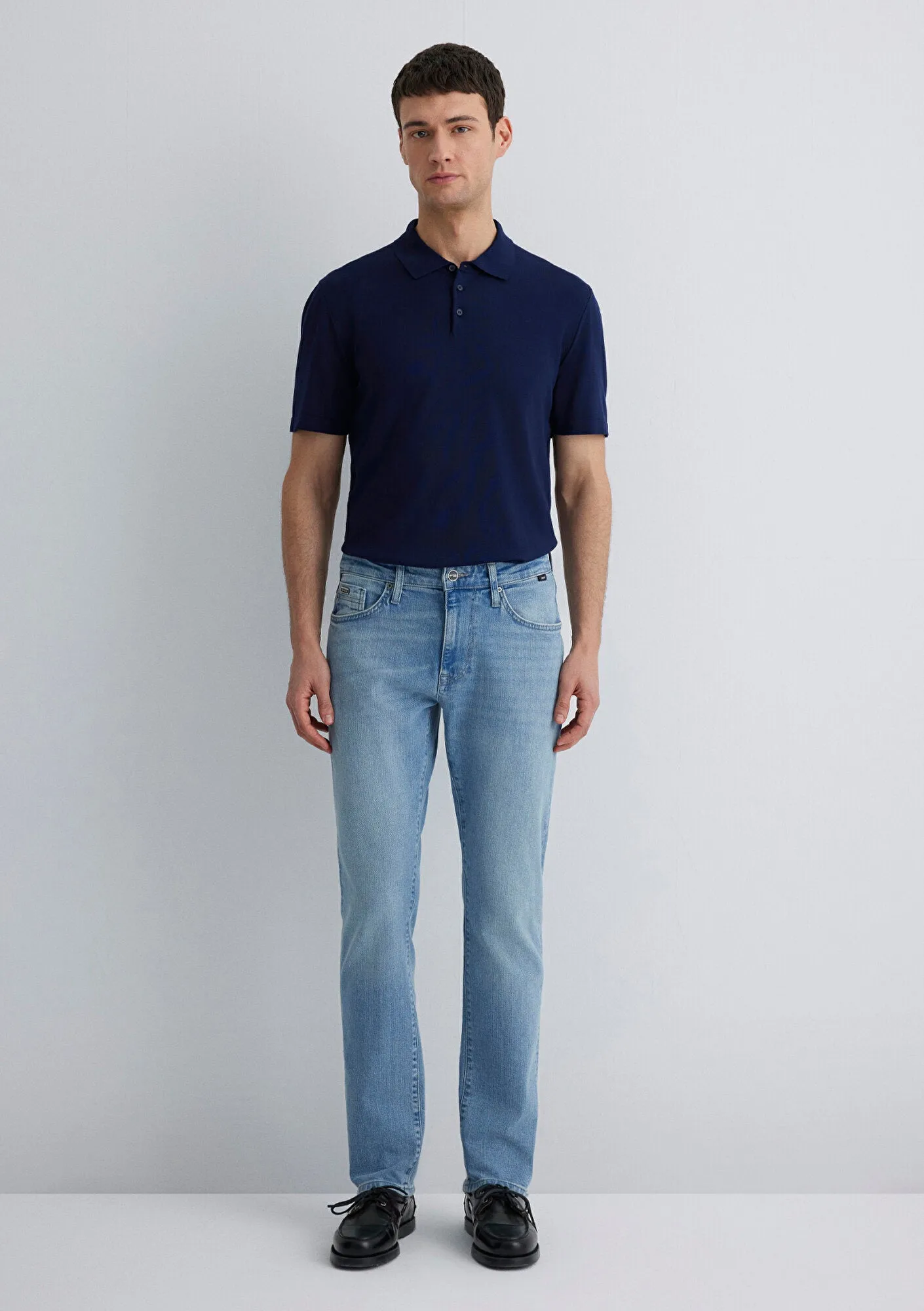 Marcus Mid Sky Mavi Black Jean Pants