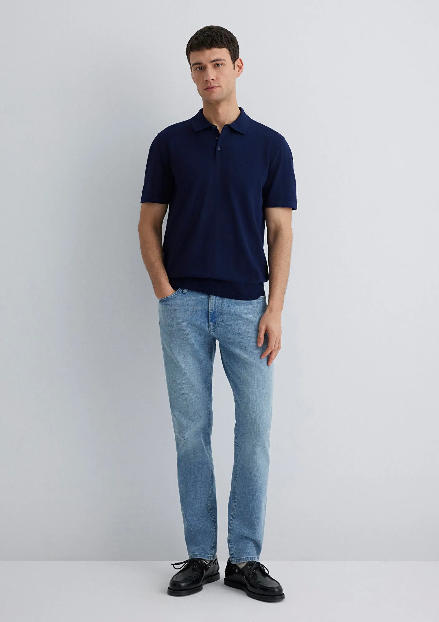Marcus Mid Sky Mavi Black Jean Pants