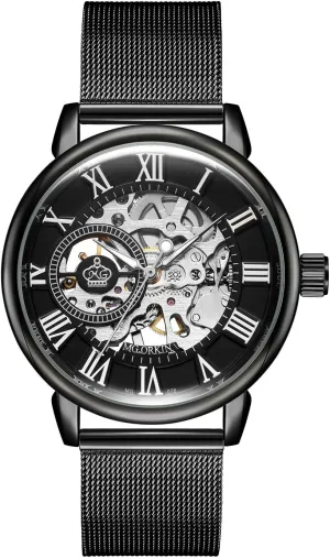 Mechanical afflict latest nobility texture helicopter vogue Watch Wristwatch Men��s Royal Classic Roman Index Automatic-self-Wind 