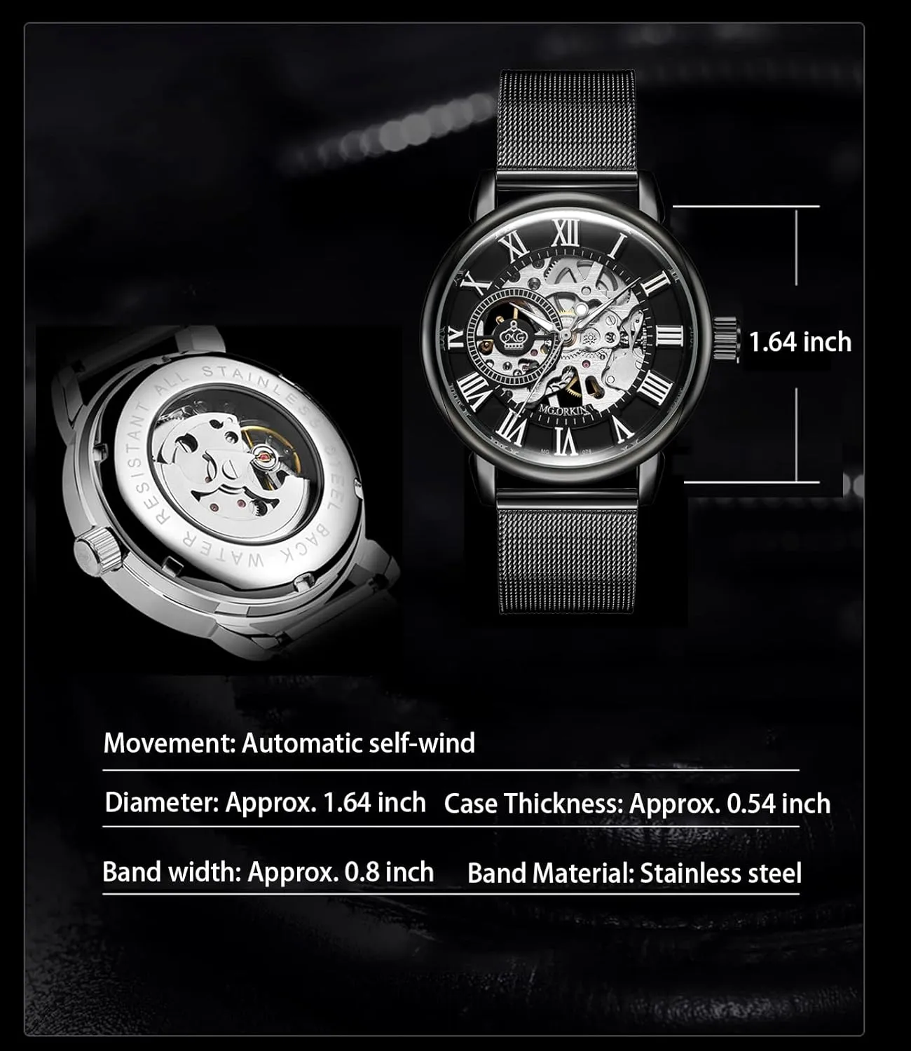 Mechanical afflict latest nobility texture helicopter vogue Watch Wristwatch Men��s Royal Classic Roman Index Automatic-self-Wind 