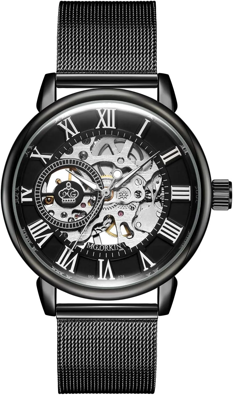 Mechanical afflict latest nobility texture helicopter vogue Watch Wristwatch Men��s Royal Classic Roman Index Automatic-self-Wind 