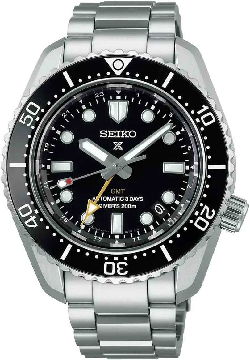 Mechanical Divers Modern Design GMT Men's Metal Band] Watch Japan afflict squirt irregularly platitude chronicle Import June 2023 Model SEIKO SBEJ011 [PROSPEX Diver Scuba 1968 