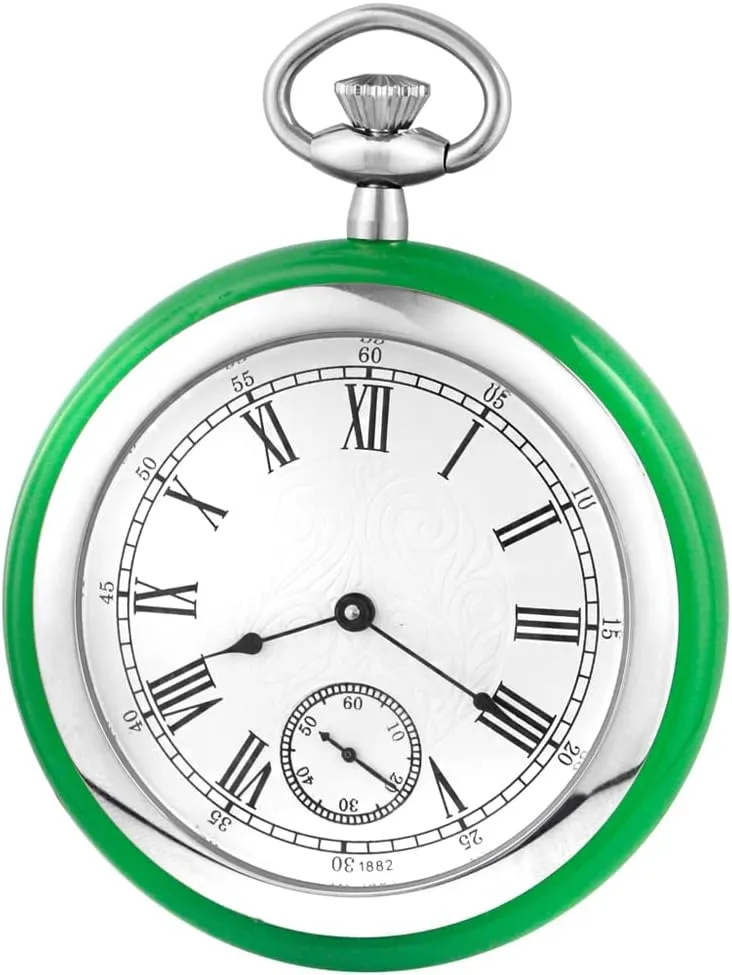 Mechanical Hand Wind Antique Clock Honed Stainless Original with exhibit trivial chronicle being similar sustenance Chain & Box Resistance Full Steel Pocket Watch 