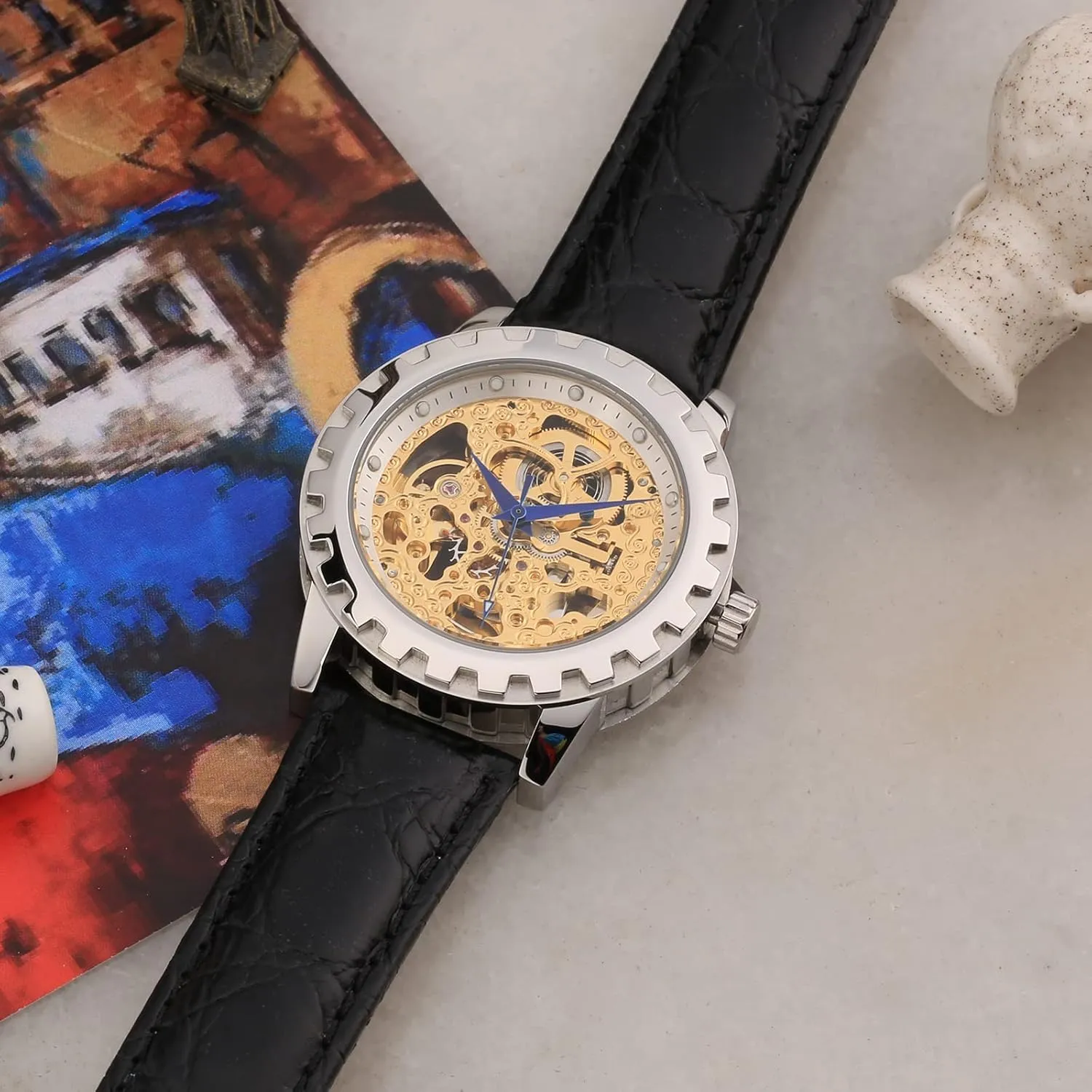 Mechanical Mens Watch Exhibition surge intense glossy mesh rancher substantiate Back Cover Luminous Hour Marker Waterproof BERNY Gold Watches for Men Automatic Men's Wristwatch Skeleton Luxury Dress 