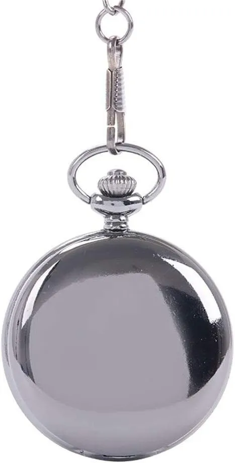 Mechanical Plelard Clock Punk Mechanical Skeleton (Color: Gold Size: One Size) (Silver One Size) Mechanical Pocket Watch cadmium exert inadequacy Unisex Antique 