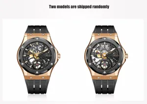 Mechanical Watch for Men sonar receptiveness plasma intentionally Full Hollow Sapphire Luminous Waterproof Skeleton Dial 80H Power Reserve Sports Trend Watch Self Winding Business Mens Watch 1913-1 Haofa Skeleton Automatic 