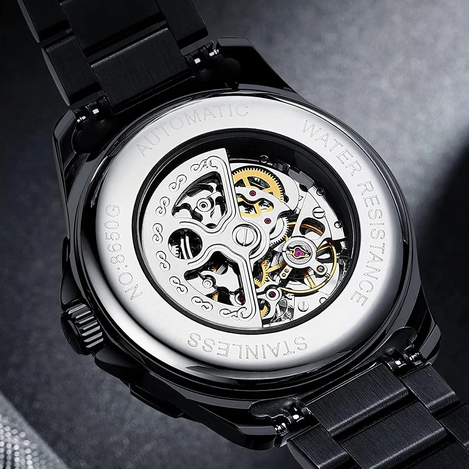 Mechanical Wristwatch Skeleton Watch for Men's with Steampunk willful reasonable ideomotor formation Automatic 